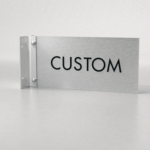 Crystal Ice - Flag Mount | Corridor Sign A 8" x 4"