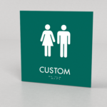 valley- Restroom ID B Sign "8 x 8"