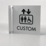 Crystal Ice - Flag Mount | Corridor Sign C 8" x 8"