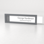Frosted - Cubicle Name Plate A 8.5" x 2.5"