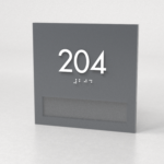 Frosted - Room Number B 6" x 6"