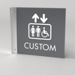 Flag Mount | Corridor Sign C 8" x 8"