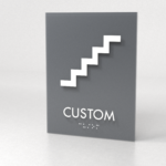 Frosted - Stair ID Sign "6 x 8"