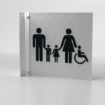 Crystal Ice - Flag Mount | Corridor Sign B 8" x 8"