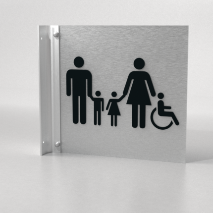 Crystal Ice - Flag Mount | Corridor Sign B 8" x 8"
